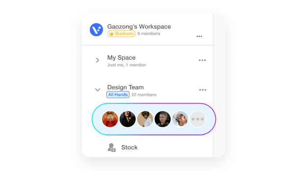 Friends and family collaborate on birthday videos with Visla using shared spaces for clips and messages.